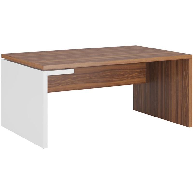 Изображение товара Стол руководителя Zion T 112 ZIO28511231 орех/белый 1600x1000 мм