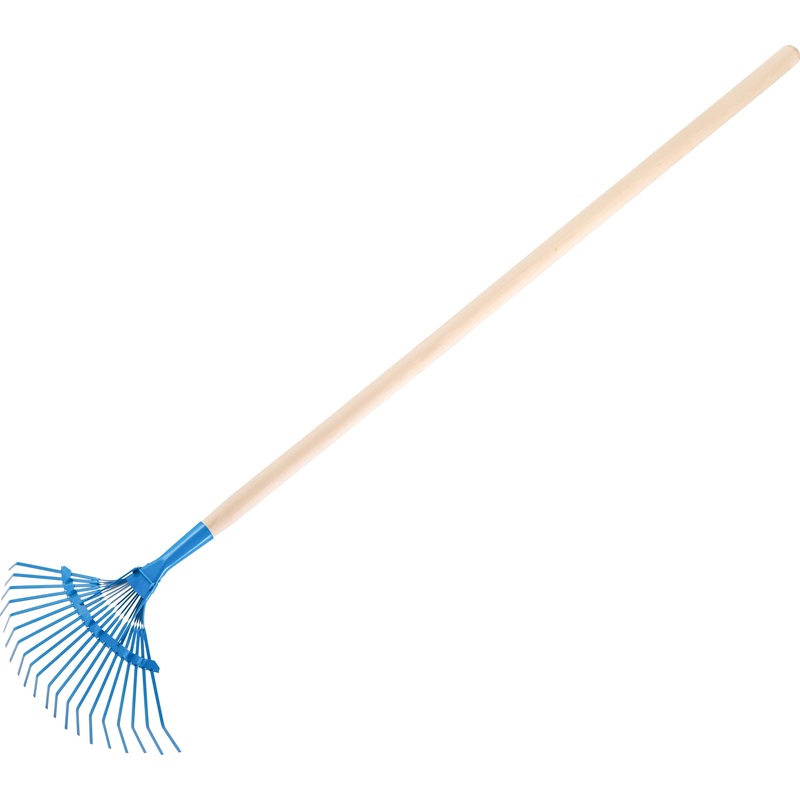 Изображение товара Грабли веерные с черенком 20 зубьев 38.5 см надежный инструмент для уборки сада