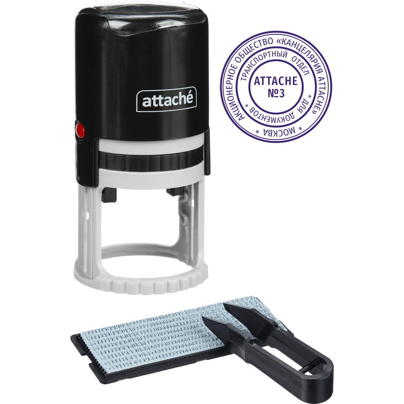 Изображение товара Самонаборная круглая печать Attache R40 с двумя кругами 40 мм