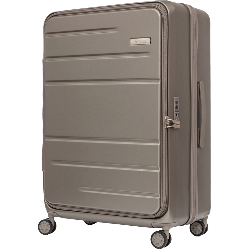 Изображение товара Чемодан Fabretti XL 110 л тёмно-бежевый из поликарбоната с расширением Изображение товара Чемодан Fabretti XL 110 л тёмно-бежевый из поликарбоната с расширением