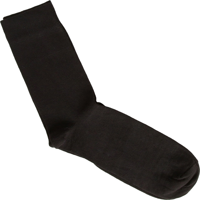 Изображение товара Мужские черные носки из хлопка с усилением и массажными свойствами 27 размер 50 пар