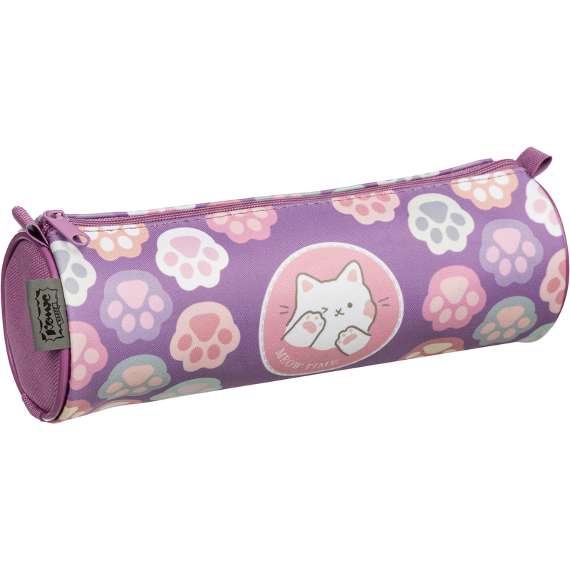 Изображение товара Пенал-тубус односекционный Комус Класс Лапки сиреневый
