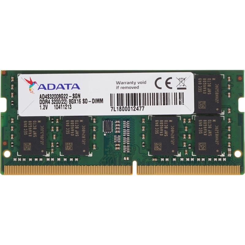 Изображение товара Модуль памяти ADATA DDR4 8 ГБ 3200 МГц SO-DIMM для ноутбука