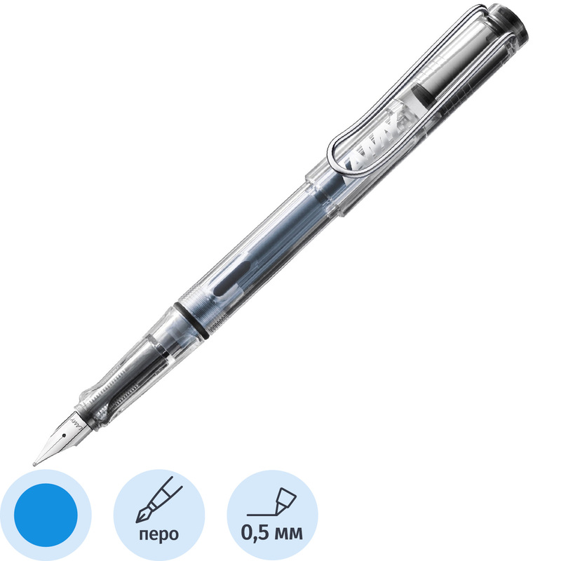 Изображение товара Ручка перьевая Lamy Vista цвет чернил синий, цвет корпуса прозрачный (артикул производителя 4000082)