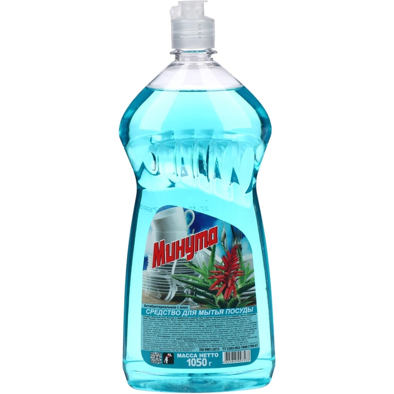 Изображение товара Средство для мытья посуды Минута Алоэ-вера гель 1.05 л