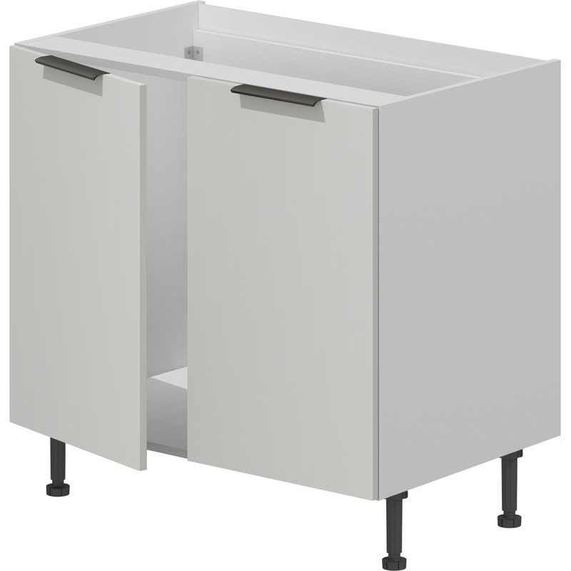 Изображение товара Кухонный шкаф под мойку VOK BM2D 72 60 белый альпийский белый шагрень