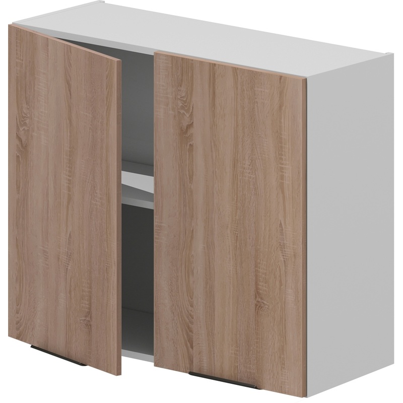 Изображение товара Кухонный навесной шкаф VOK W2D 72 60 дуб сонома белый шагрень