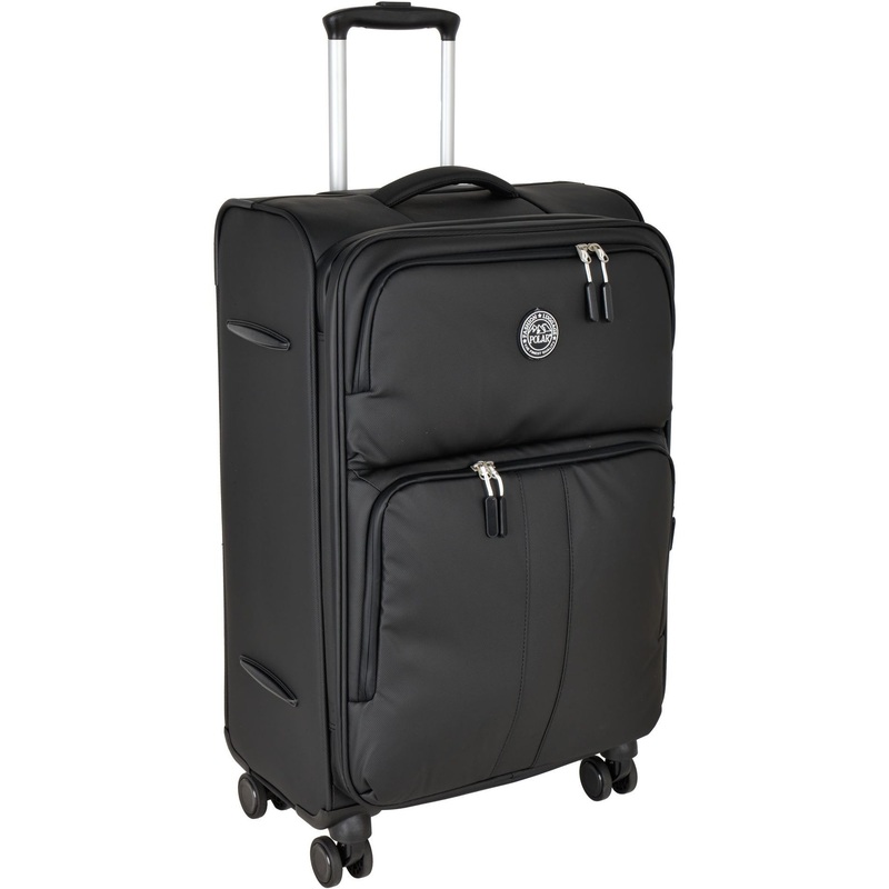 Изображение товара Чемодан Polar размер M 64 л из полиэстера чёрный со встроенным TSA