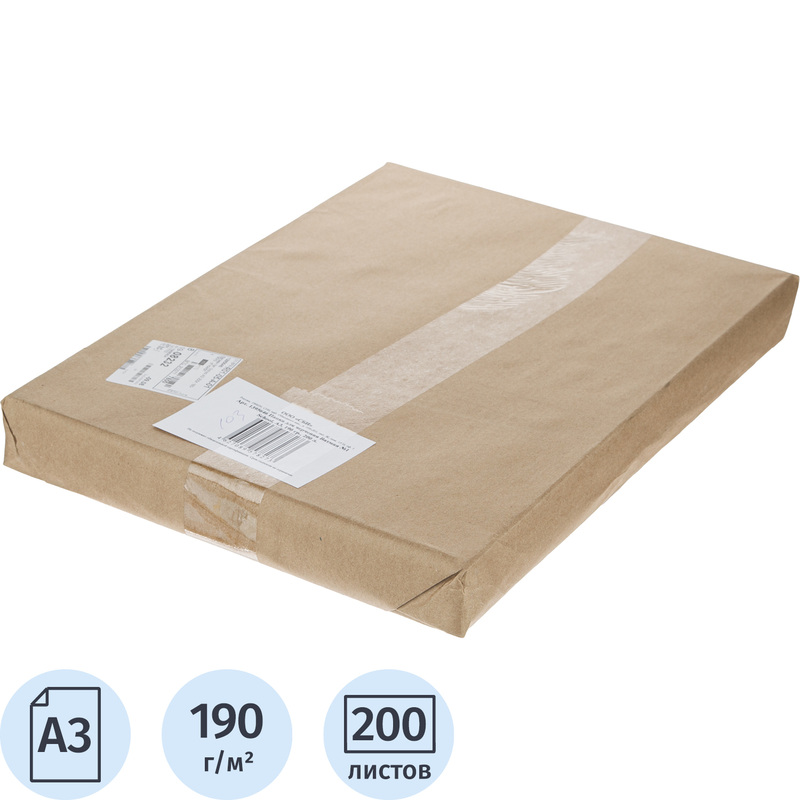 Изображение товара Ватман Выбор есть А3 190 г/кв.м 200 листов чертежная бумага Россия