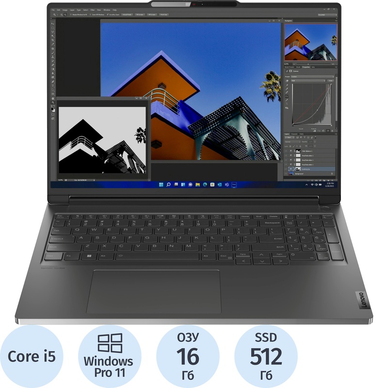 Изображение товара Ноутбук игровой Lenovo ThinkBook 16p G4 16" серый Intel Core i5 13500H/16 ГБ/SSD 512 ГБ/NVIDIA GeForce RTX 4050 (21J80008UE)