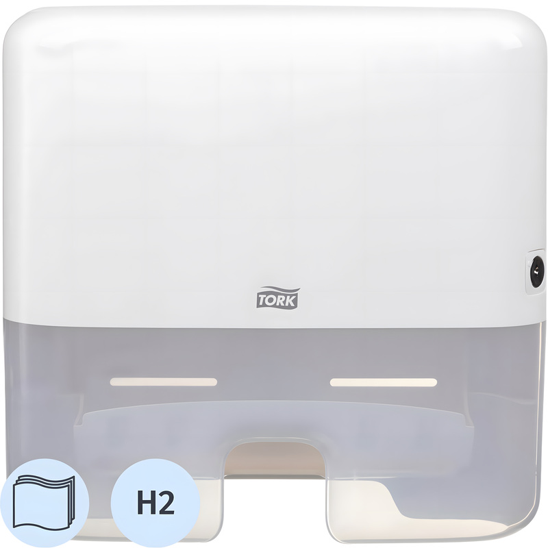 Изображение товара Диспенсер для полотенец листовых Tork Xpress Mini H2 белый настенный