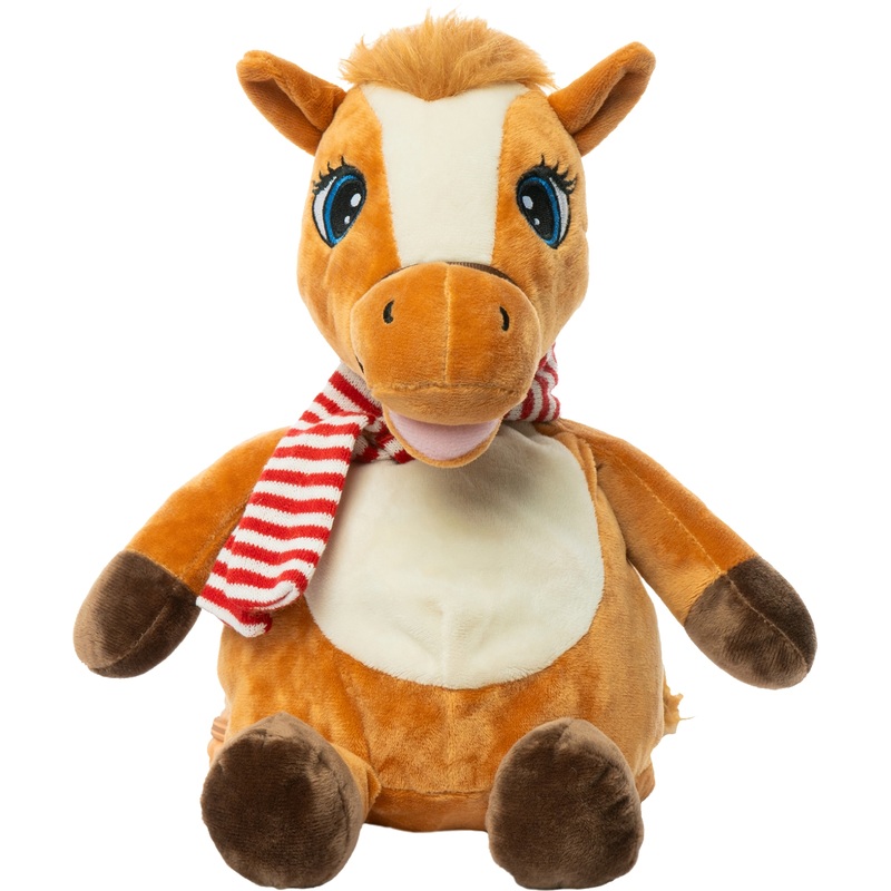 Изображение товара Новогодний сладкий подарок РОКО Лошадка Мираж 800 г с мягкой игрушкой и конфетами