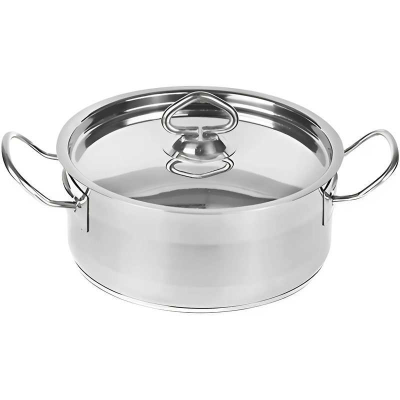 Изображение товара Кастрюля из нержавеющей стали 2л с крышкой для профессиональной кухни