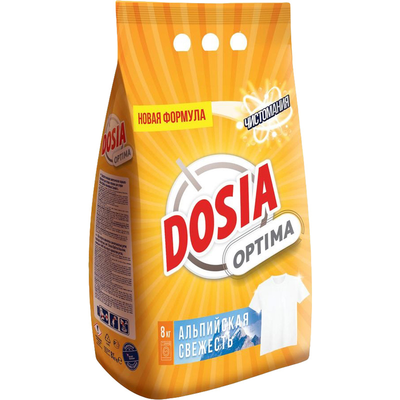 Изображение товара Порошок стиральный автомат Dosia Optima Альпийская свежесть 8 кг
