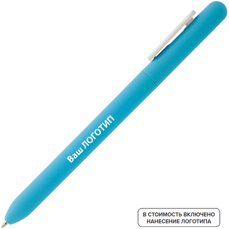 Изображение товара Ручка шариковая автоматическая Swiper ST синяя 1 мм голубой корпус 200 штук