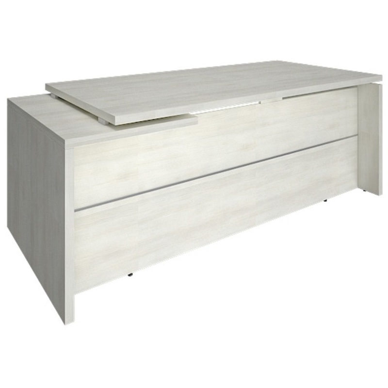 Изображение товара Стол руководителя Yalta правый снежная патина 2000х900 мм