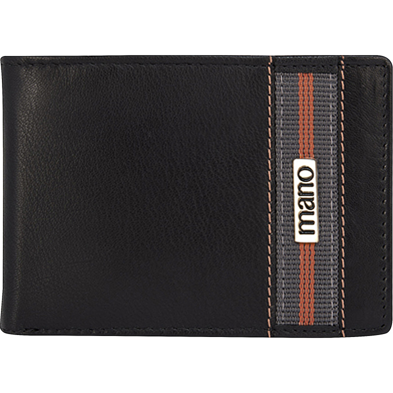 Изображение товара Мужской кожаный бумажник Mano Don Leonardo с RFID защиты черный