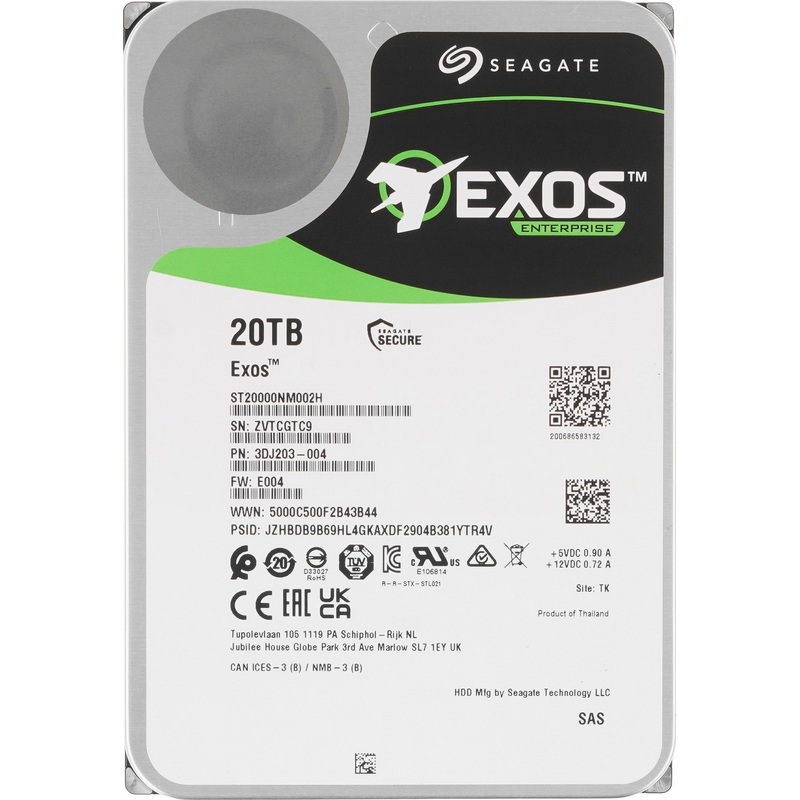 Изображение товара Жёсткий диск Seagate ST20000NM002H 20 ТБ