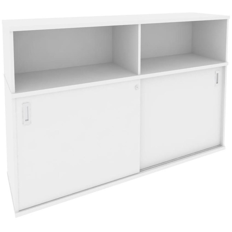 Изображение товара Тумба для документов Onix O.SHKO-2.8 с замком белый бриллиант 1635х432х1120 мм