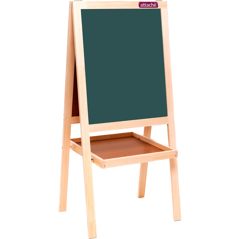 Изображение товара Доска-мольберт магнитно-меловая/маркерная Attache Kids 56x67 см