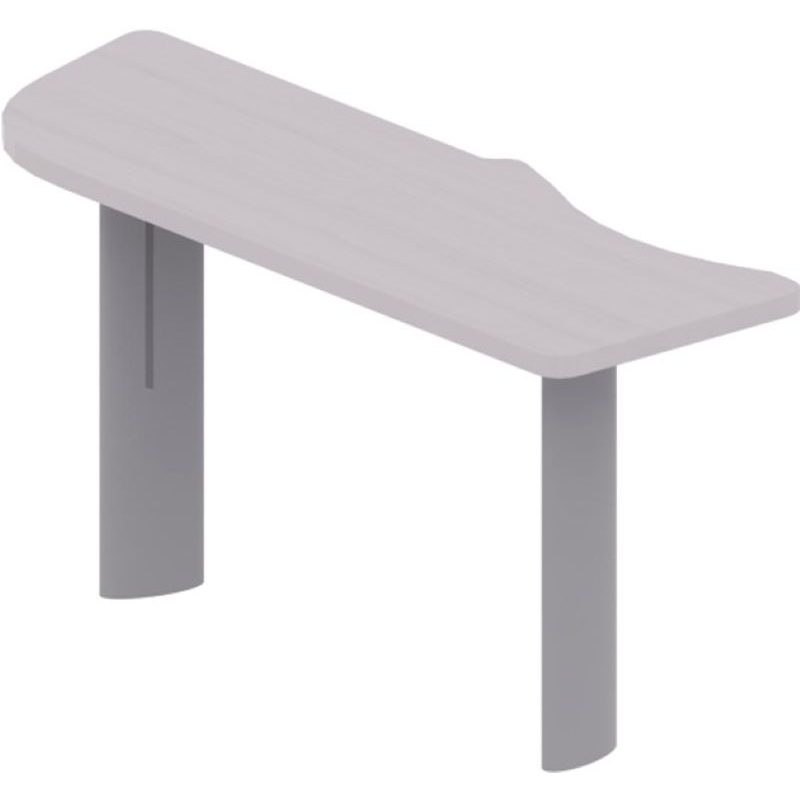 Изображение товара Приставка к столу Форум левая с опорами 1570х540х750 мм дуб молочный