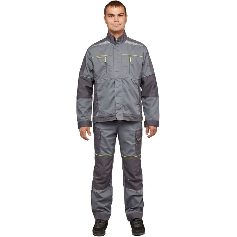 Изображение товара Рабочая летняя мужская куртка Nайтстар Проксима со светоотражающим кантом серый 60-62