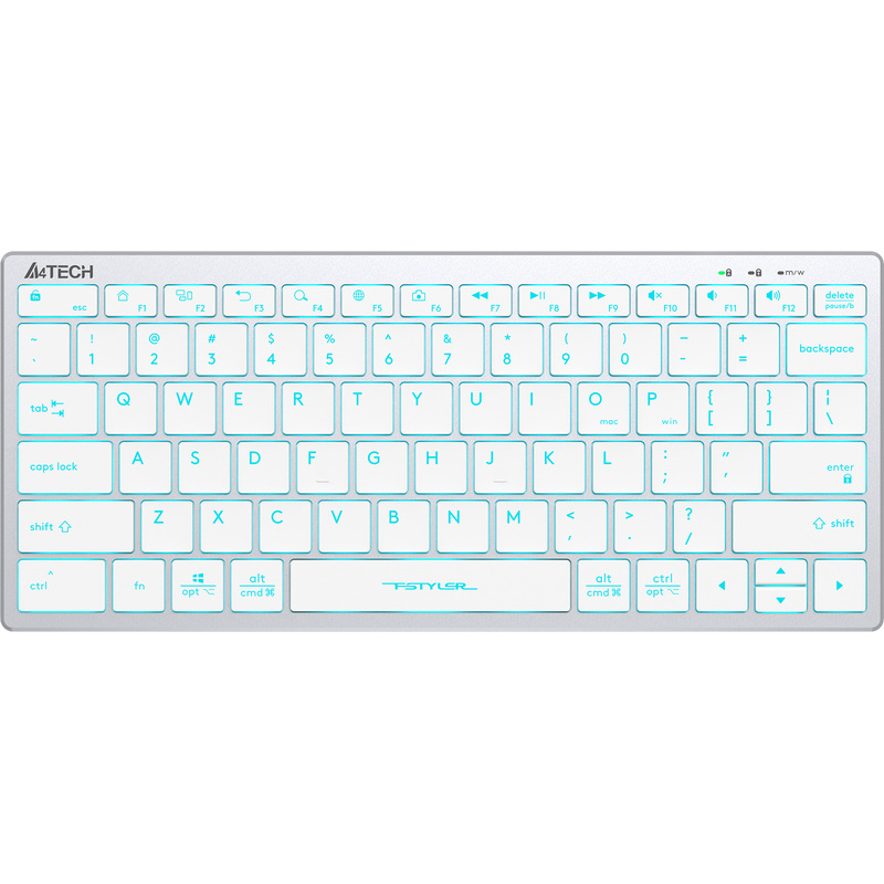 Изображение товара Клавиатура проводная A4Tech Fstyler FX61 с подсветкой синего цвета