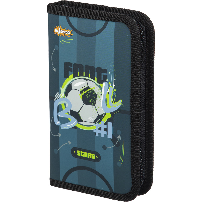 Изображение товара Пенал односекционный Комус Класс Football черный