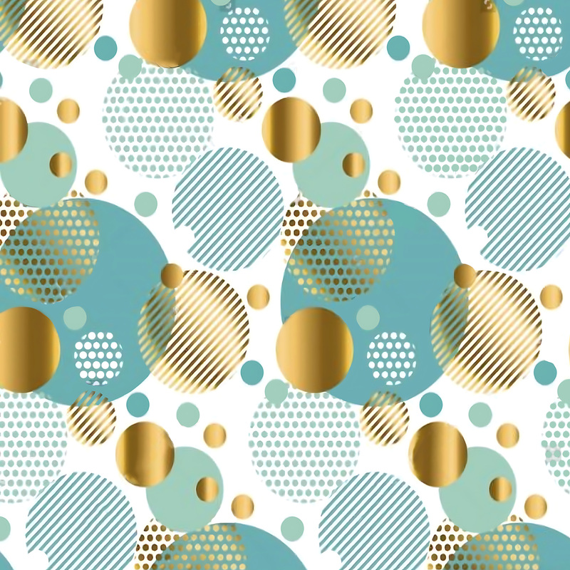 Изображение товара Бумага упаковочная Miland Абстрактные пузырьки мелованная разноцветный 80 г/кв.м (10 листов в рулоне 70x100 см)