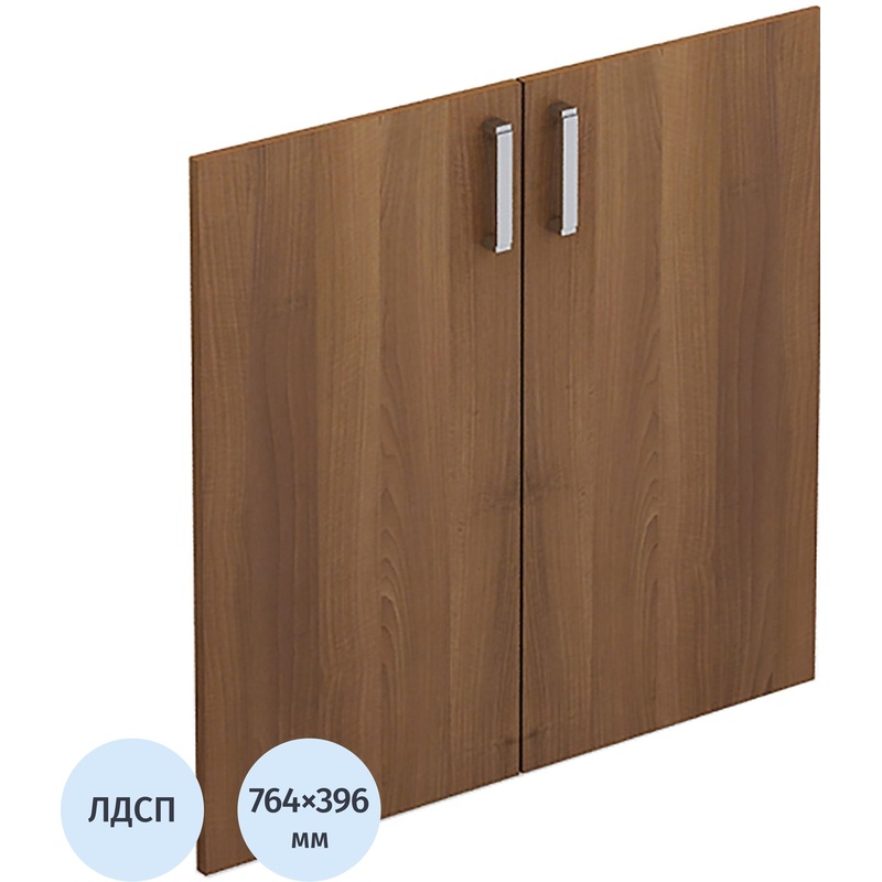 Изображение товара Двери низкие Avance 6ФК.003 ЛДСП шамони тёмный 396х764 мм (2 штуки в упаковке)