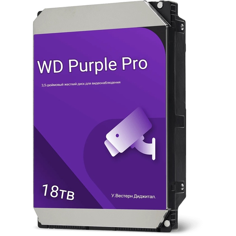 Изображение товара Жёсткий диск Western Digital Purple Pro 18 ТБ (WD181PURP)