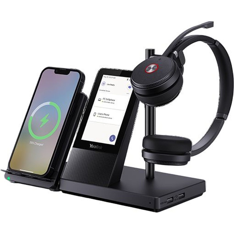 Изображение товара Гарнитура беспроводная Yealink WH66 Mono UC с Bluetooth и шумоподавлением