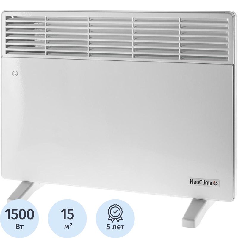 Изображение товара Конвектор Neoclima Comforte T1.5 белый (1500 Вт, с терморегулятором, 52388)