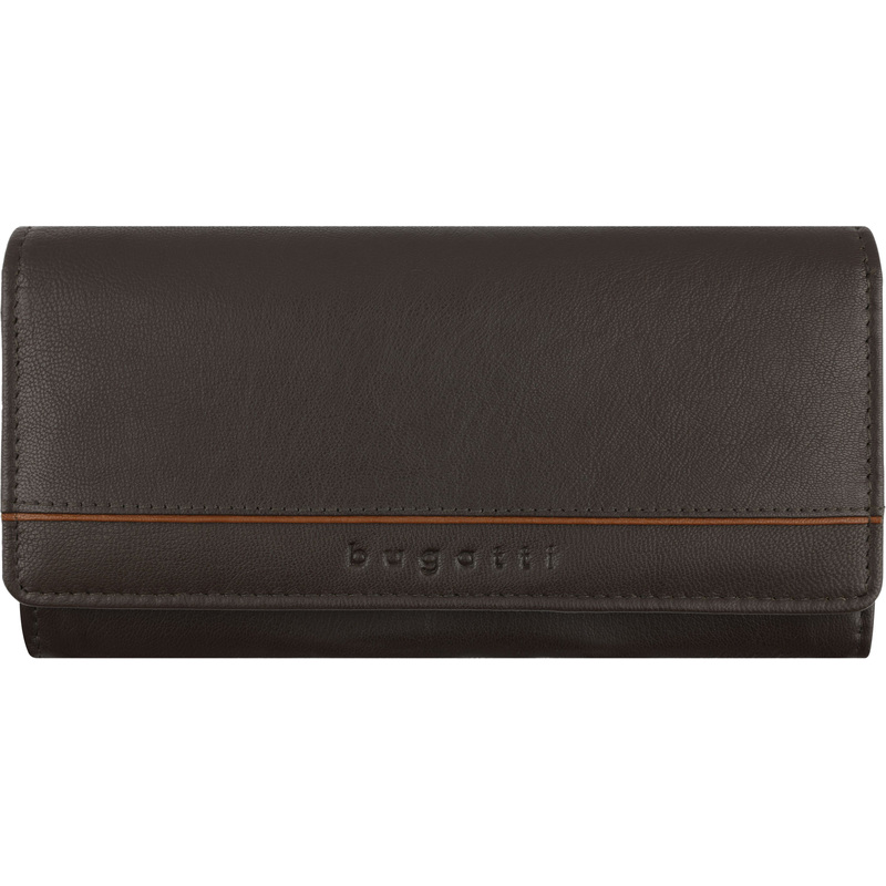 Изображение товара Кошелек женский Bugatti Banda из полиэстера и натуральной кожи коричневого цвета (49133502)