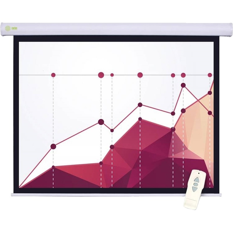 Изображение товара Экран для проектора Cactus Motoscreen 244x183 рулонный с пультом белый