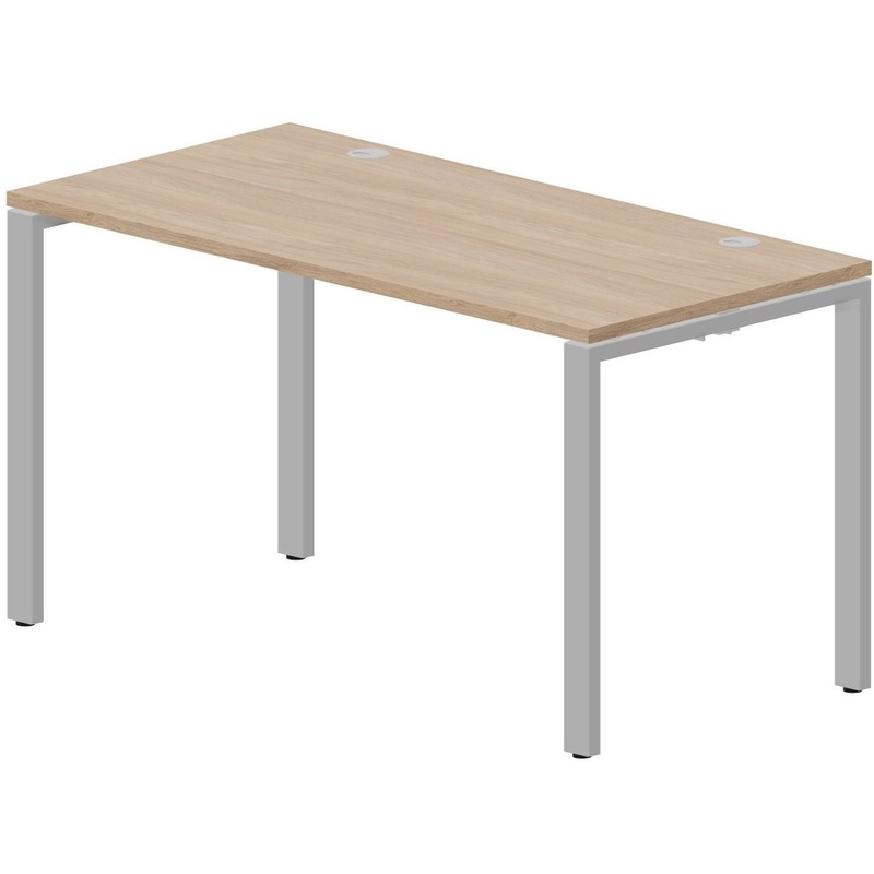 Изображение товара Стол письменный Strike STNG147OWAL (дуб светлый, 1380х680х750 мм)