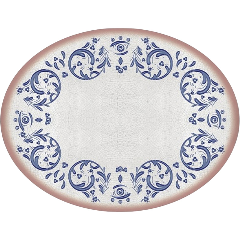 Изображение товара Блюдо фарфоровое Bonna Виенто 310x240 мм белое/синее (артикул производителя 69401)