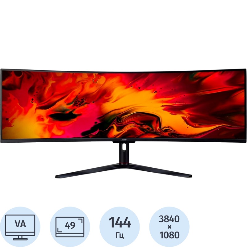 Изображение товара Монитор 49 Acer Nitro EI491CRSbmiipphx VA 144 Гц HDR игровой профессиональный