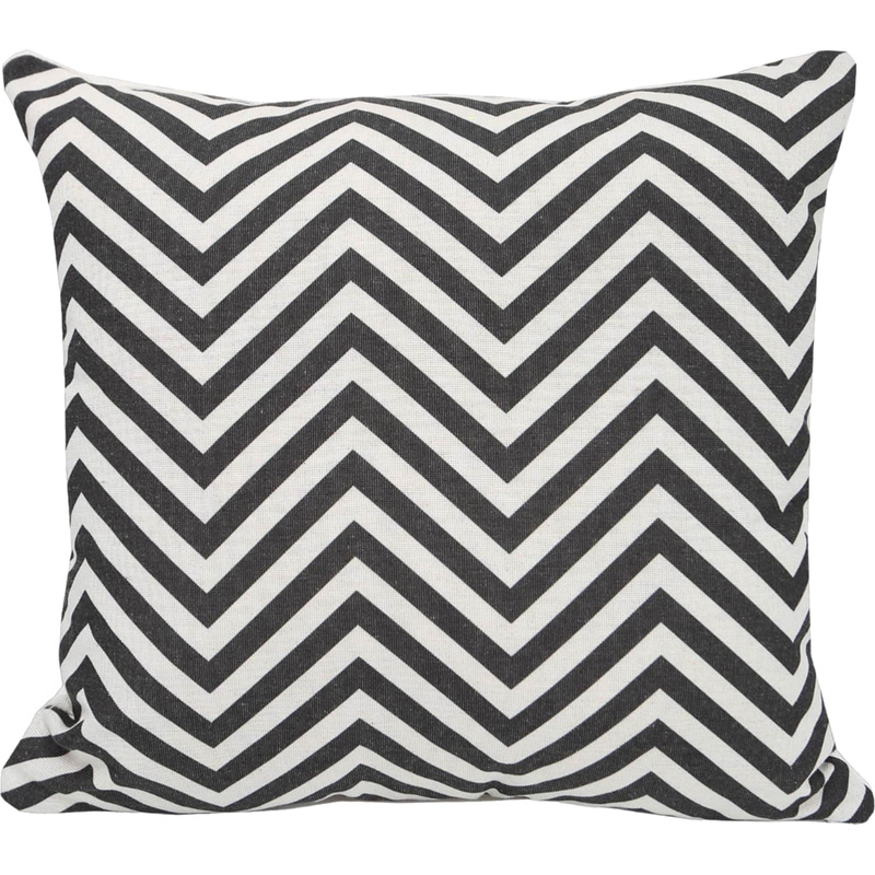 Изображение товара Декоративная подушка 40x40 см белая/черная с фотопечатью съемный чехол