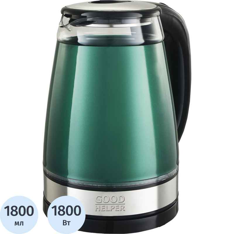 Изображение товара Электрический чайник Goodhelper KPG-1811 зелёный 1800 мл