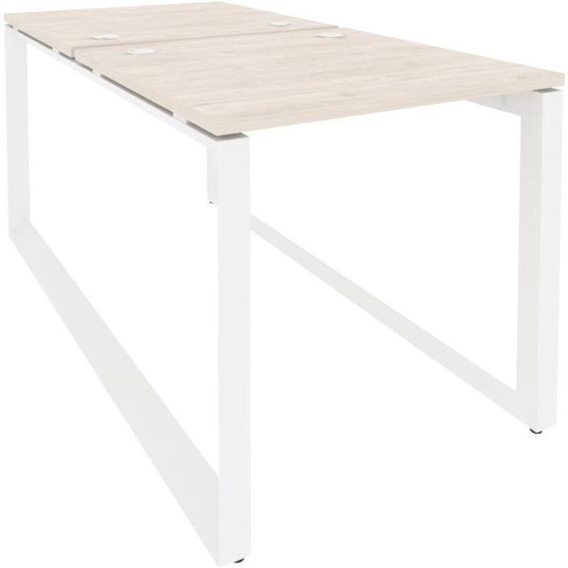 Изображение товара Рабочая станция на 2 рабочих места бенч 2 денвер светлый белый 780x1635x750 мм