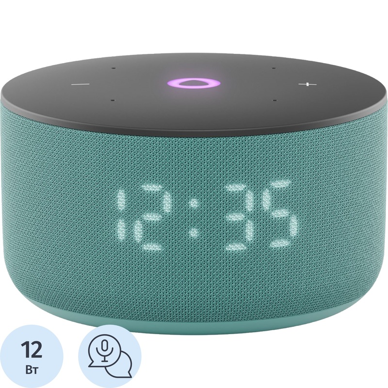 Изображение товара Яндекс Станция Мини 3 бирюзовая умная колонка голосовой помощник Алиса Wi-Fi Bluetooth