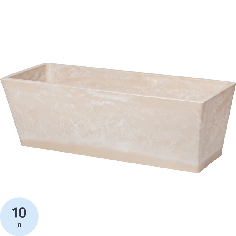 Изображение товара Горшок для цветов GreenShip 10 л песочный (16x19 см)