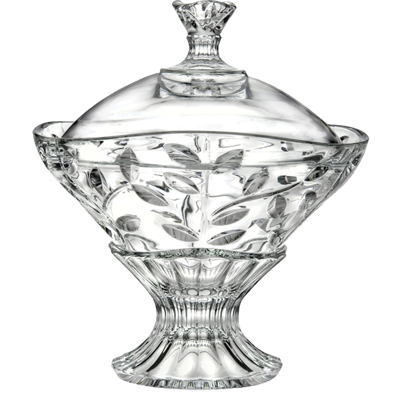 Изображение товара Конфетница Cristalleria Italiana Laurus 40392 диаметр 180 мм экохрусталь
