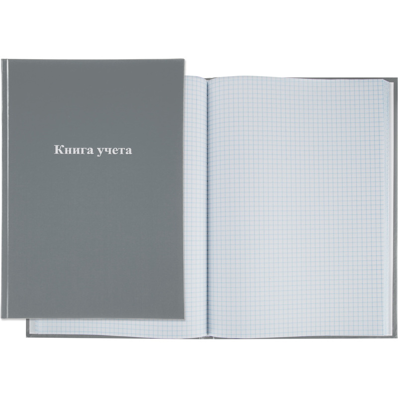 Изображение товара Бухгалтерская книга учета Attache А4 96 листов твердая обложка серый