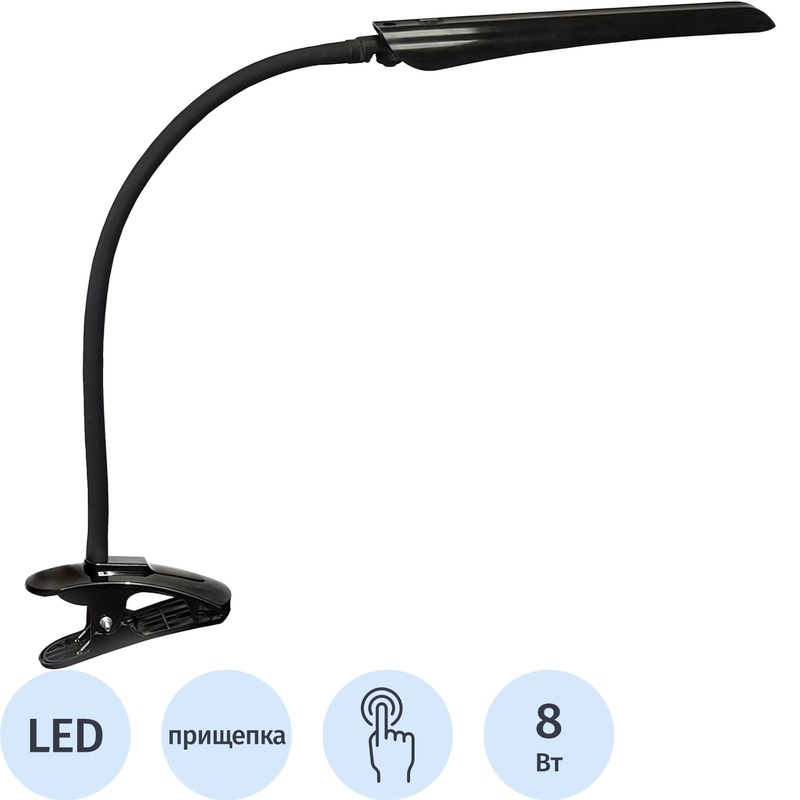 Изображение товара Светильник настольный Трансвит LED Гермес ПШ черный