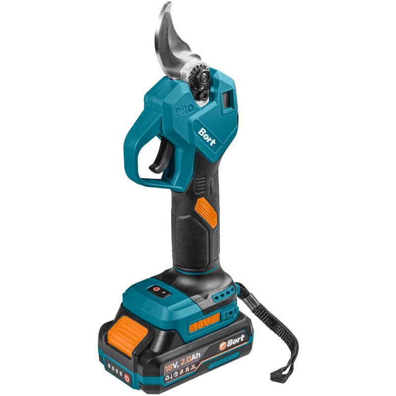 Изображение товара Аккумуляторный секатор Bort BGS-21Li-Pro 330 мм для обрезки веток и кустов