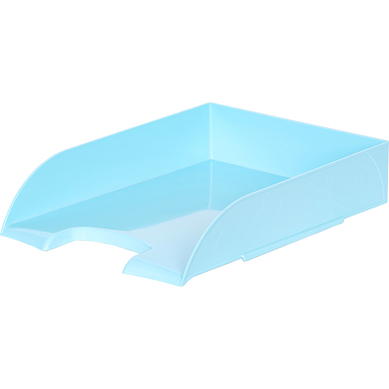 Изображение товара Лоток горизонтальный для бумаг Attache Selection Flamingo пластиковый голубой