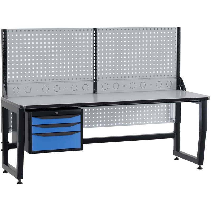 Изображение товара Производственный рабочий стол Верстакофф SPC A18.3-1R металлический с антистатической поверхностью