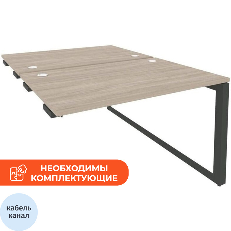 Изображение товара Рабочая станция на 2 рабочих места ONIX-О O.MO-D.SPR-2.8 дуб аттик антрацит